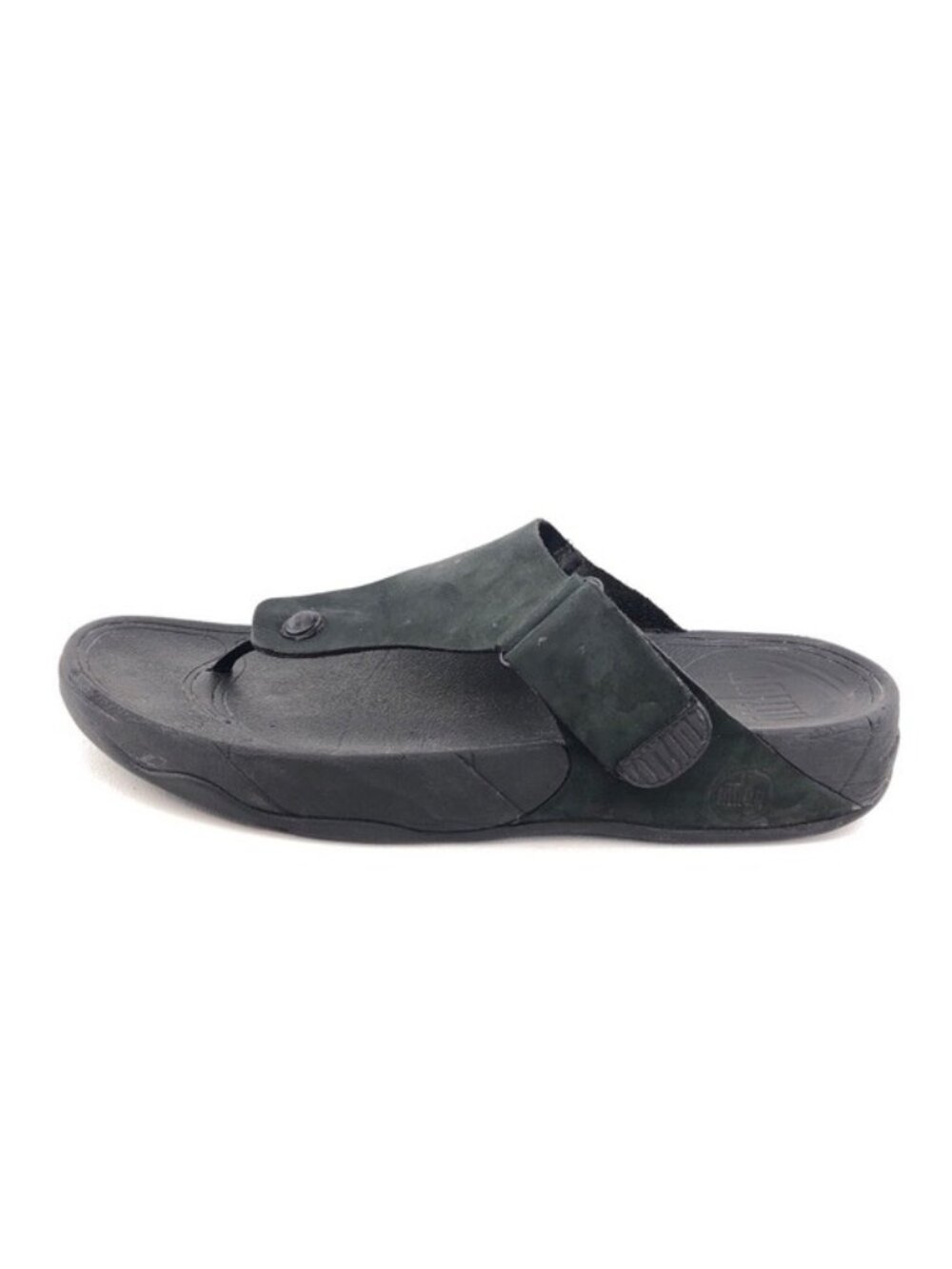 FitFlop Trakk Black Leather Summer Sandals 12